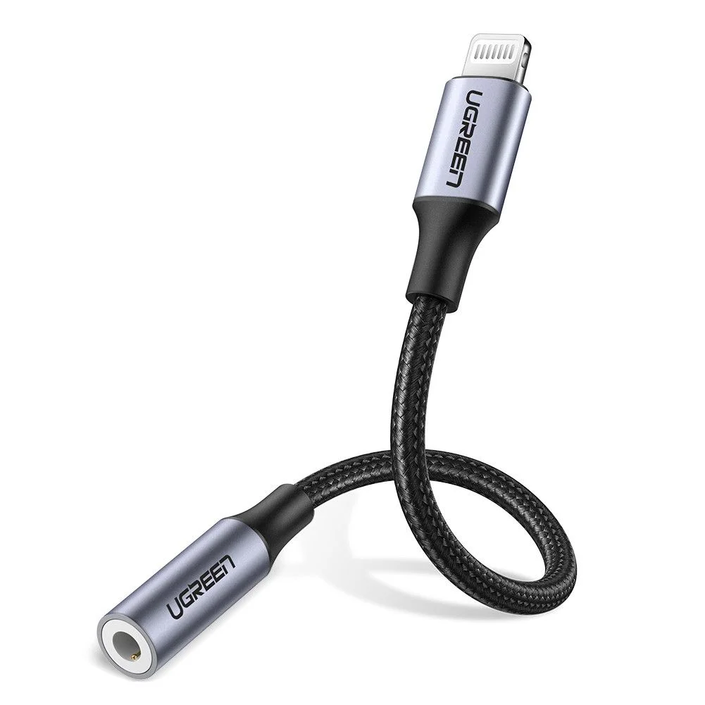 UGREEN Headphones Adapter for Apple,Apple MFi Certified iPhone Lightning to 3.5mm Jack Converter Compatible for iPhone 11/11 Pro/11 Pro Max/X XR XS XS Max iPhone 7 7P 8 8P