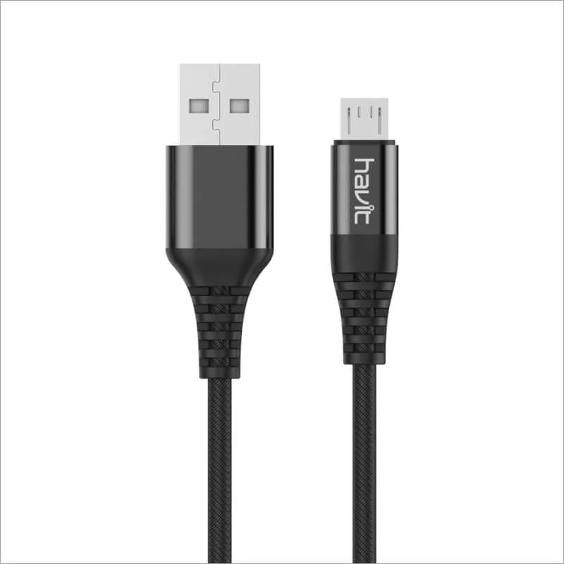 HAVIT H61 1.2M Anti-Broken 3D Alloy Micro USB Cable