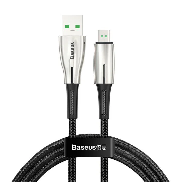 BASEUS Cable waterdrop for micro 4A 0.5M BLACK (CAMRD-A01)
