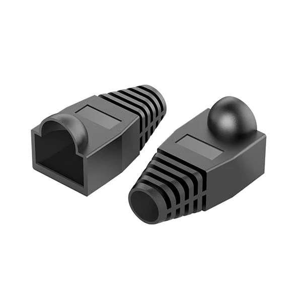 Vention RJ45 Strain Relief Boots Black PVC Style 50 Pack  (IOCB0-50)