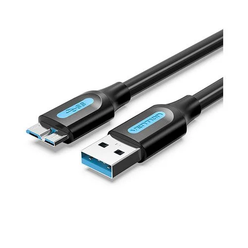 Vention Copbi USB 3.0 A Male to Micro-B Male Cable 3M Black PVC Type