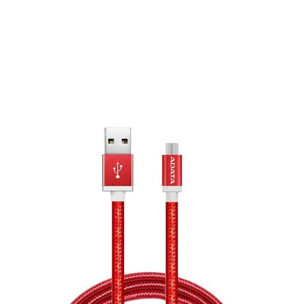 ADATA AMUCAL 100CM RED MICRO USB TYPE A Aluminum Cable