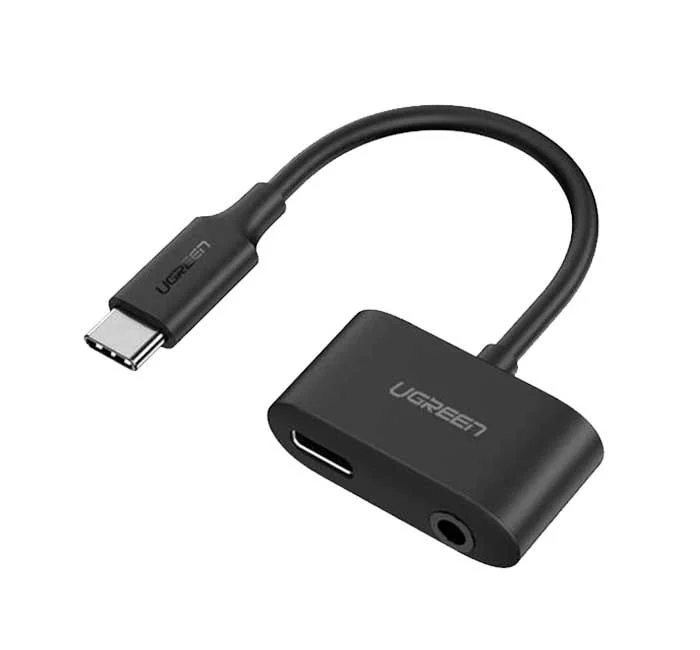 UGreen 70606 Type C Male To 3.5mm Audio + Type C Female Adapter