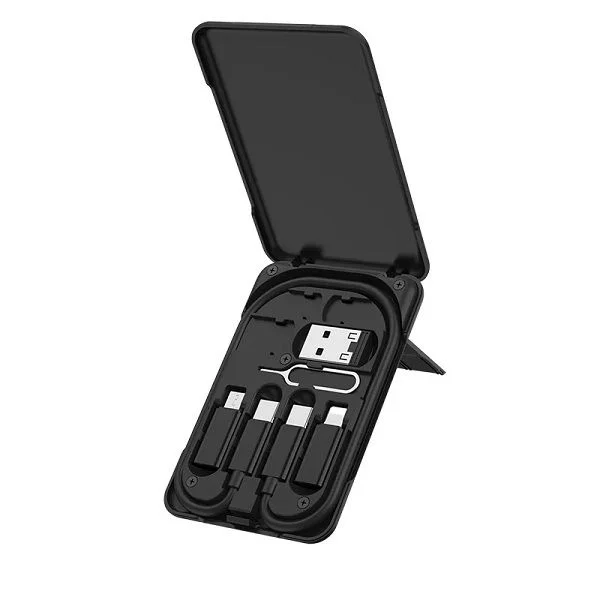 HOCO U86 Treasure Charging Data Cable Versatile Portable Mobile Phone Cables With Storage Case
