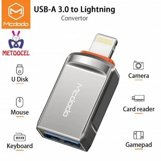 Mcdodo OT-860 OTG USB-A 3.0 to Lightning Adapter