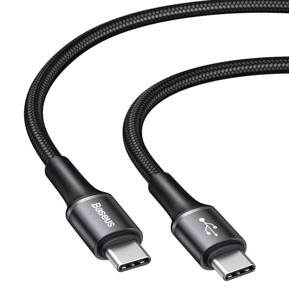 Baseus CATGH-K01 2M Halo USB Type C PD Power Delivery 2.0 Cable With Built-In LED Light (60W, 20V, 3A)