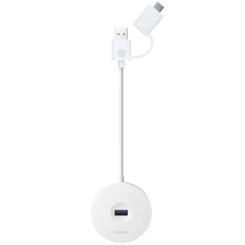 Baseus CAHUB-GB02 Round Box 4 in 1 HUB Adapter (Type-C + USB A to USB 3.0 x 1 + USB 2.0 x 3)