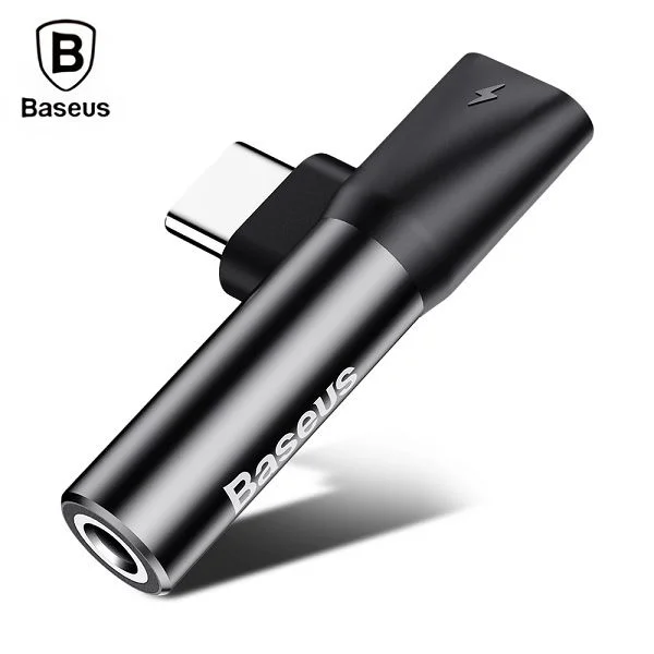 BASEUS L41 Type C Male to Type C + 3.5mm Female Adapter Converter