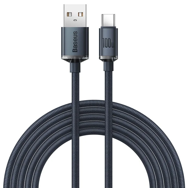 Baseus CAJY000401 Crystal Shine Series 2.4A Fast Charging USB to Type-C Cable (1.2m/3.9feet)