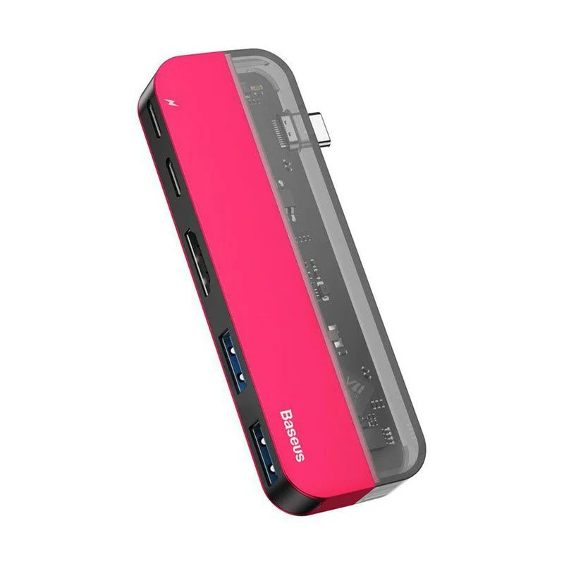 BASEUS Transparent Series Single Type-C Multifunctional HUB 6 in 1