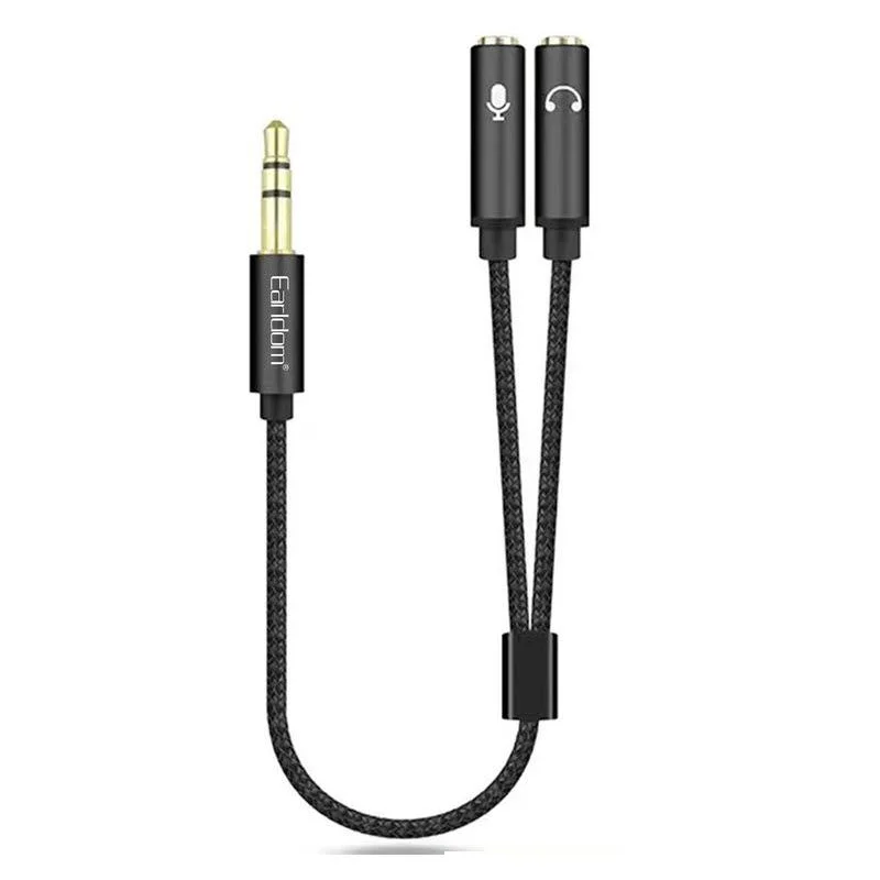 Earldom AUX 202 Mic+ Earphone Splitter