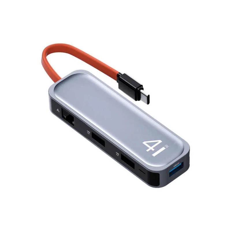 ROCK TR05 Type C to USB 3.0 RJ45 HUB Adapter