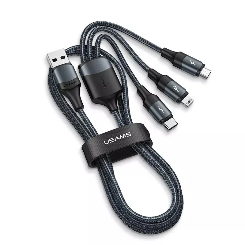 Usams US-SJ515 U73 3in1 Aluminum Alloy Data Cable