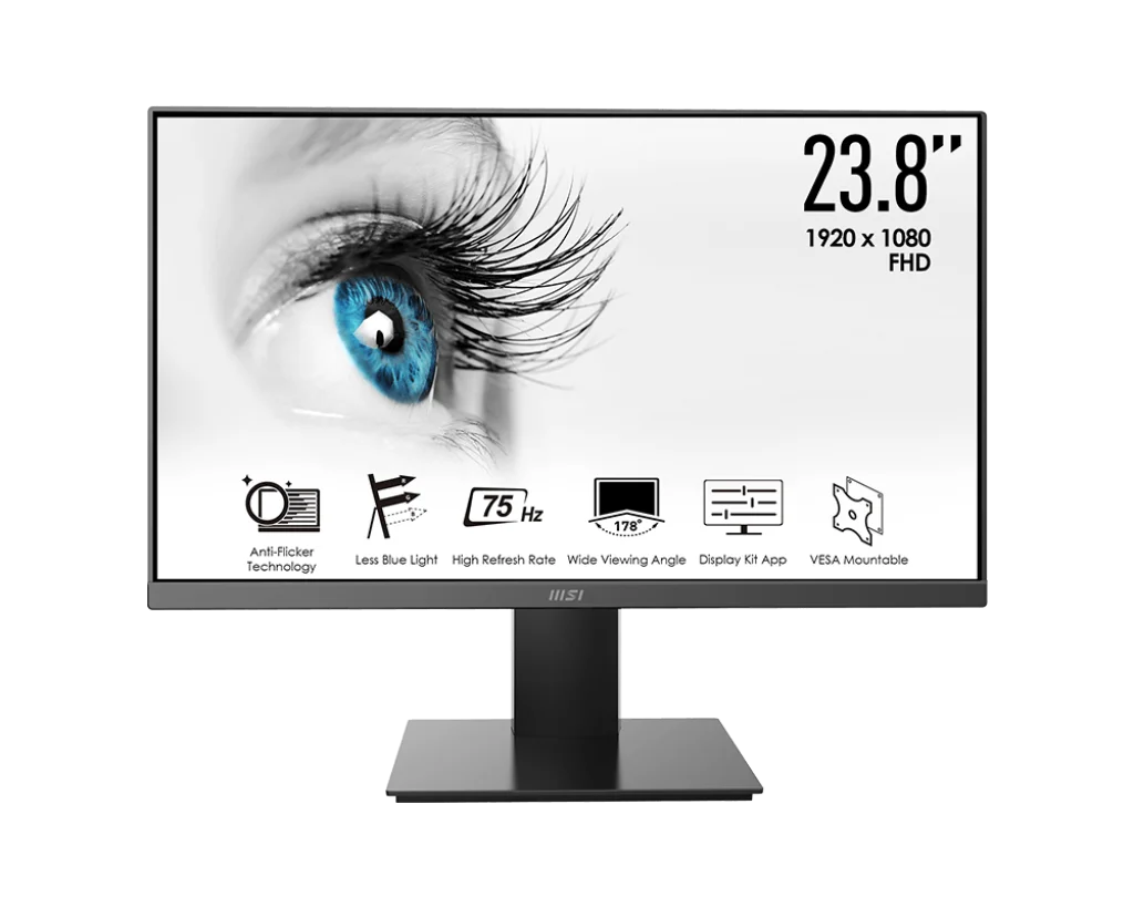 MSI PRO MP241X 23.8" 75Hz FHD Monitor With HDMI & VGA