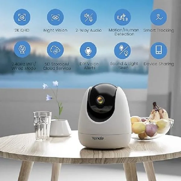 Tenda CP6 2K Security Pan Tilt IP Camera