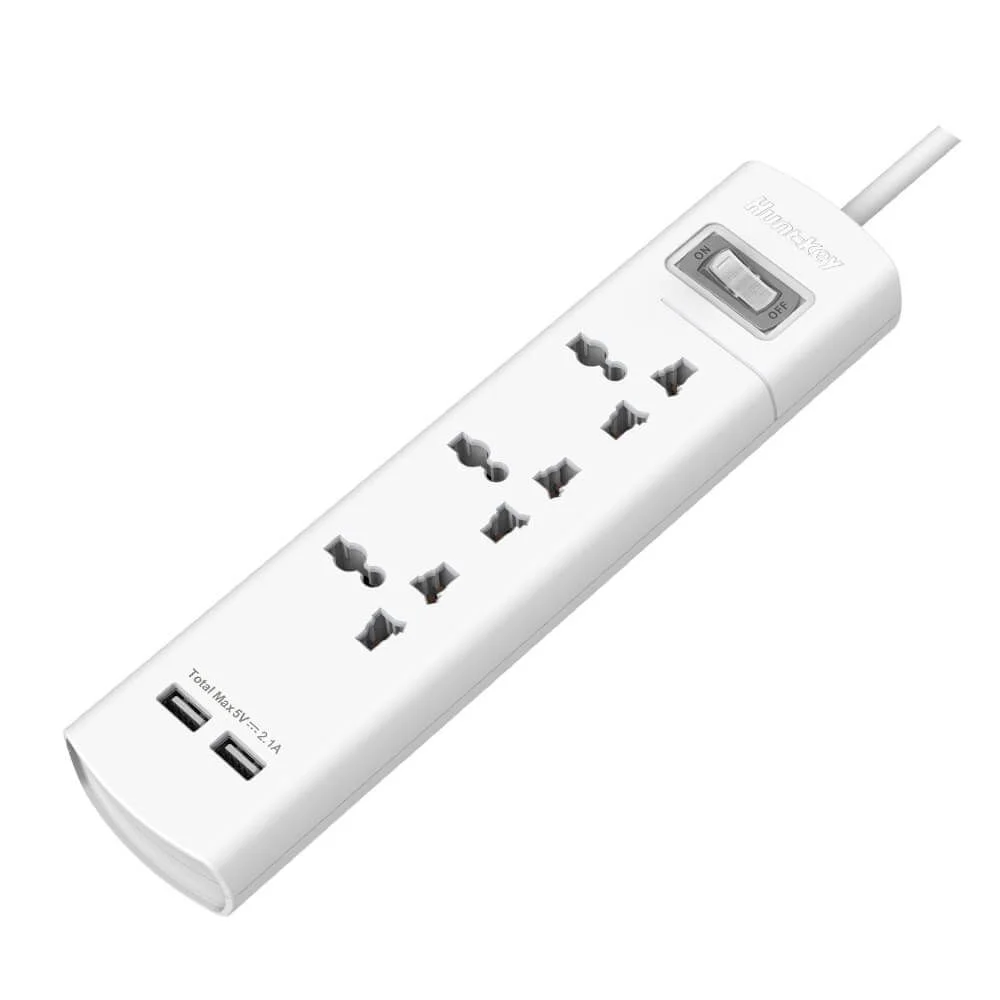 Power Strip with 2 USB Port (Huntkey, SZM 307)