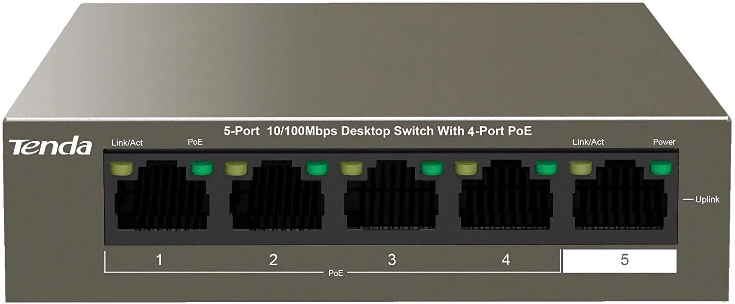 Tenda TEF1105P 5-Port with 4-Port PoE Switch