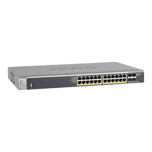 Netgear M4100-24G-PoE+(GSM7224P) 24-Port ProSafe Gigabit L2 Manage+PoE Switch+4SFP