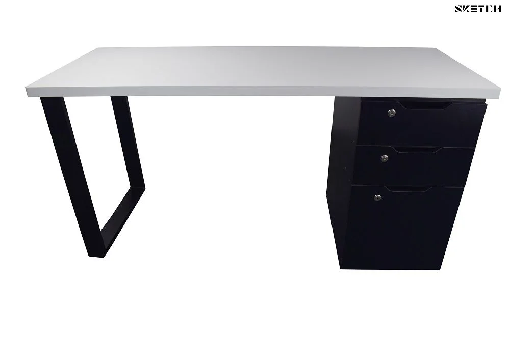 Sketch Steel Series Table With Alex Drawer (RS-D-WB)