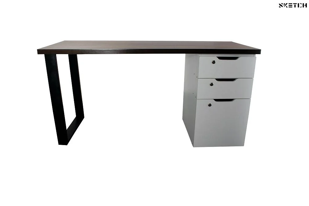 Sketch Steel Series Table With Alex Drawer (RS-D-WNW)