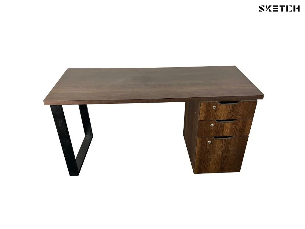 Sketch Steel Series Table With Alex Drawer (RS-D-WNWN) 