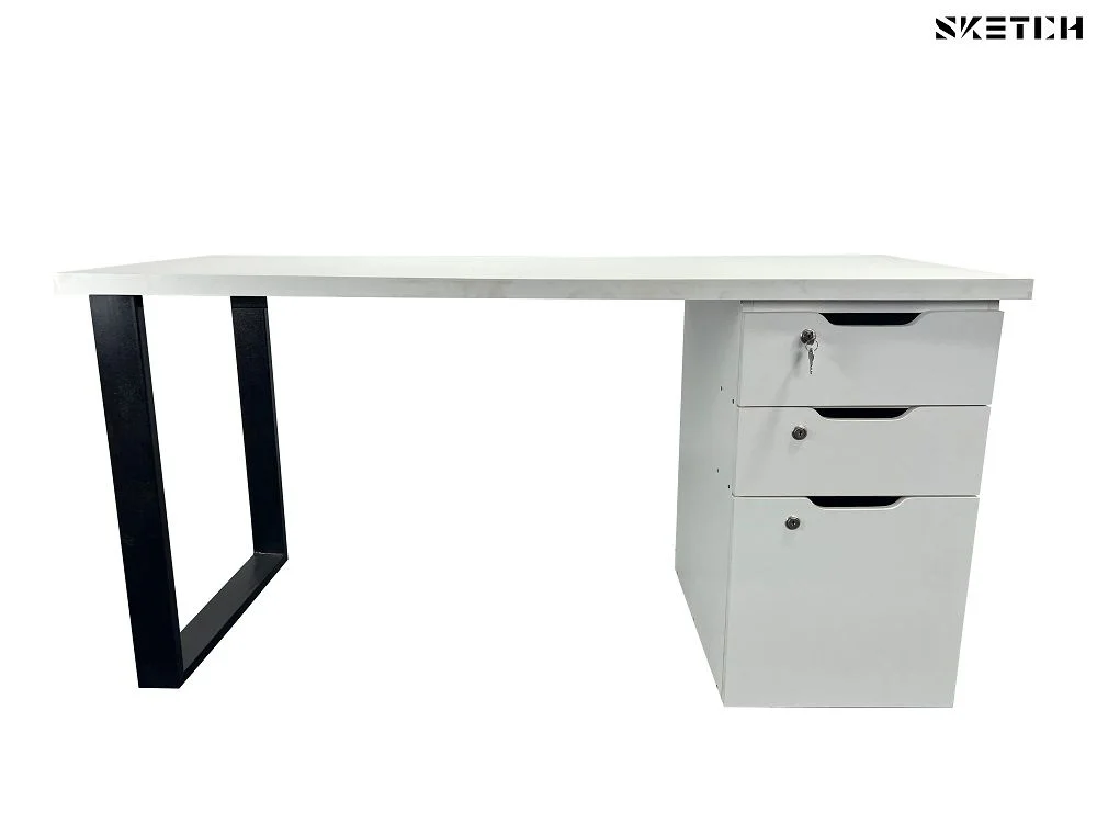 Sketch Steel Series Table With Alex Drawer (RS-D-WW) 