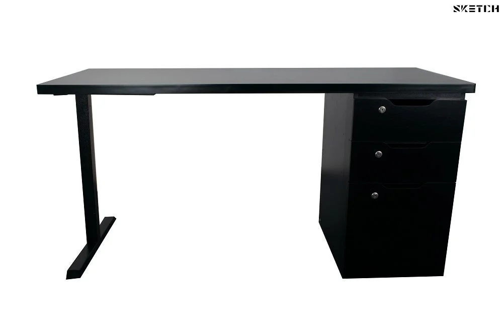 Sketch Steel Series Table With Alex Drawer (TS-D-BB)