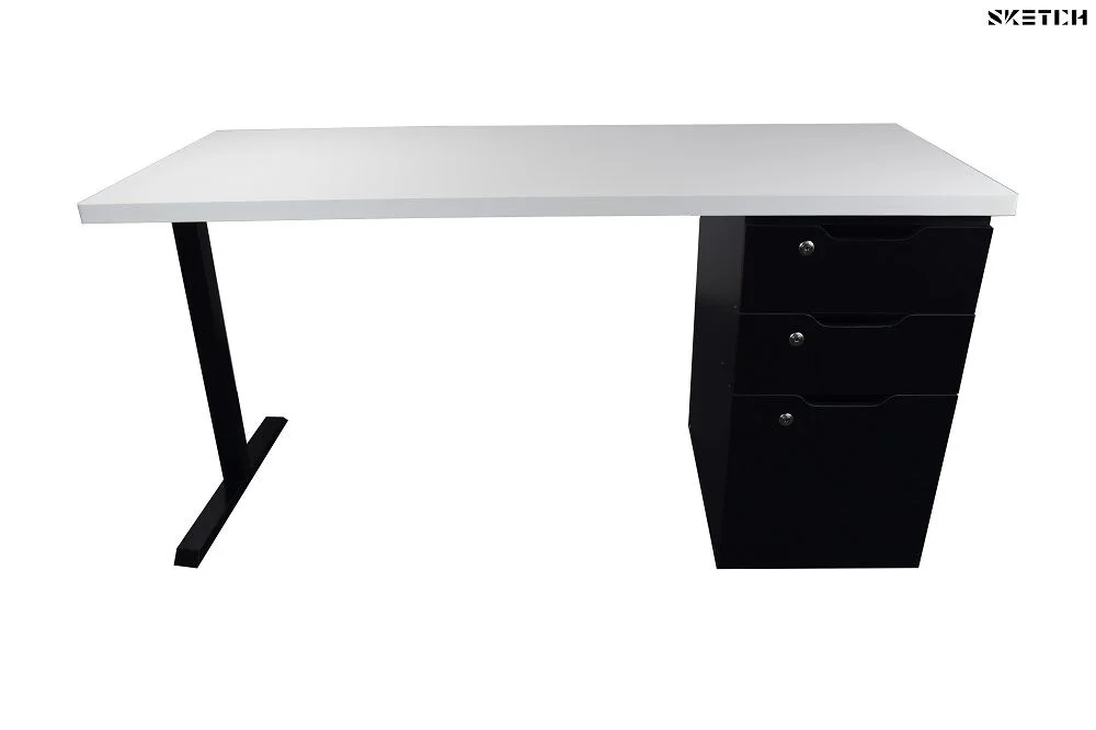 Sketch Steel Series Table With Alex Drawer (TS-D-WB)