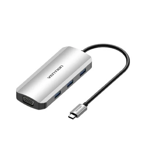 Vention TOIHB USB-C to HDMI/VGA/USB 3.0?3/PD Docking Station 0.15M