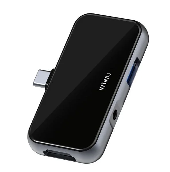 WIWU T5 Pro Docking Station Type-C to PD USB3.0 HDMI 3.5mm Ports USB Hub