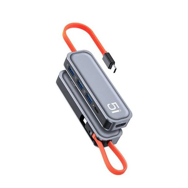 ROCK TR04 5 in 1 Type-C to PD Multi-function Docking Station