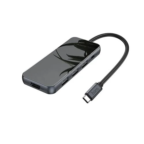 HOCO HB15 5 in 1 Type-C USB Hub With HDMI PD67W USB Adapter