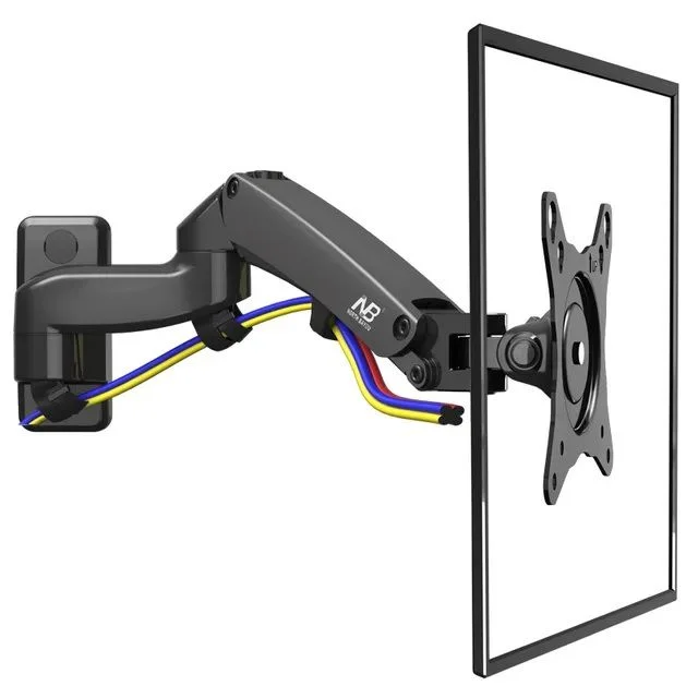 North Bayou NB F150 Swivel 17-27 inch Monitor Arm Mount Gasstrut Desktop Monitor Table Stand 360 Rotate Monitor Desk Holder Bracket