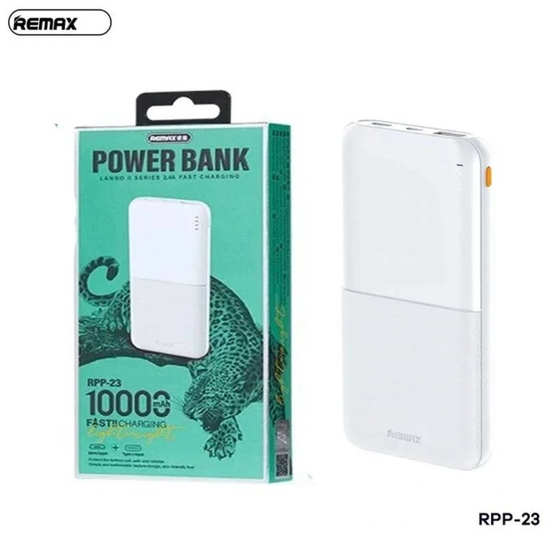 Remax RPP-23 Lango II Series 2.4A Fast Charging Power Bank - 10000mAh - White