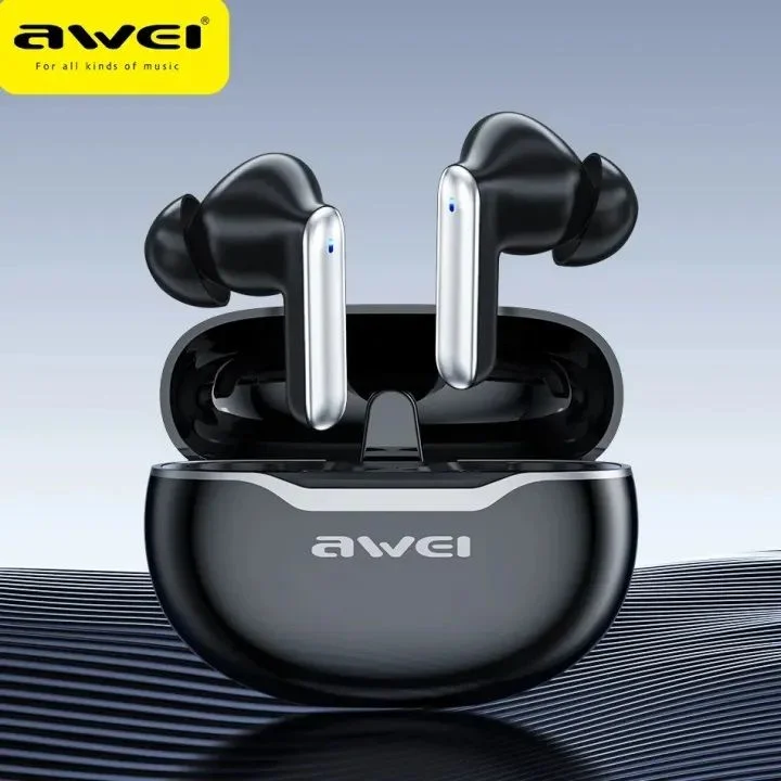 Awei T50 TWS Truly Wireless Gaming Bluetooth Earbuds - Black