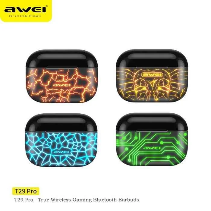 Awei T29 Pro True Wireless Gaming Earbuds With RGB