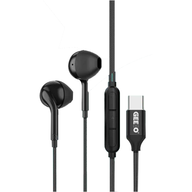 Geeoo TC-555 Type-C Semi In-Ear Wired Earphone