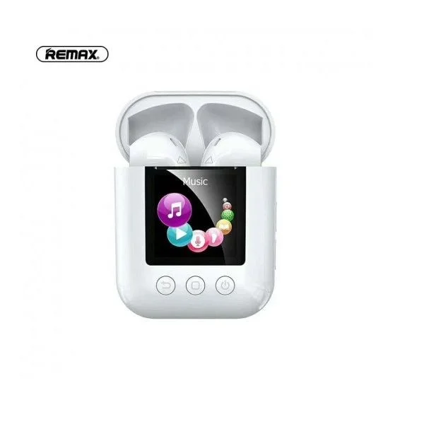 Remax TWS-19 Digital Player Bluetooth Dual Earbuds White