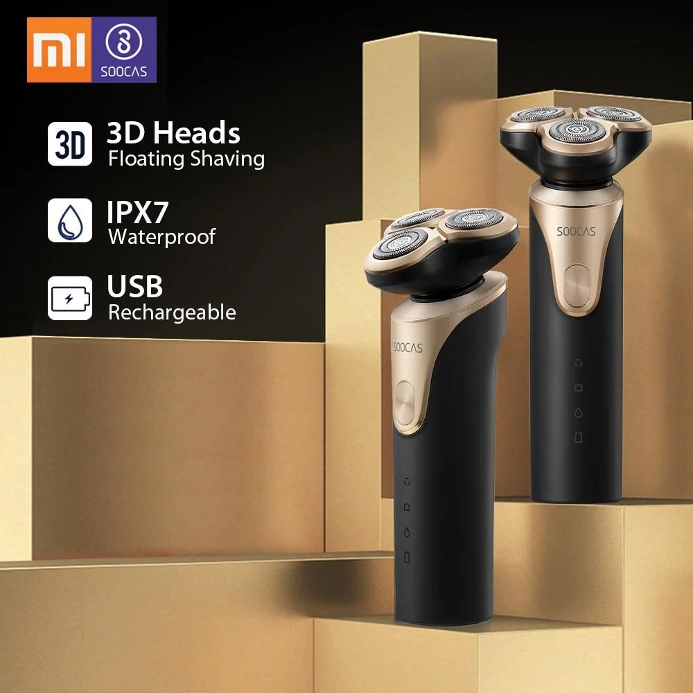 Xiaomi Electric Shaver Mijia SOOCAS S3- Head Dry &amp; Wet Shaving