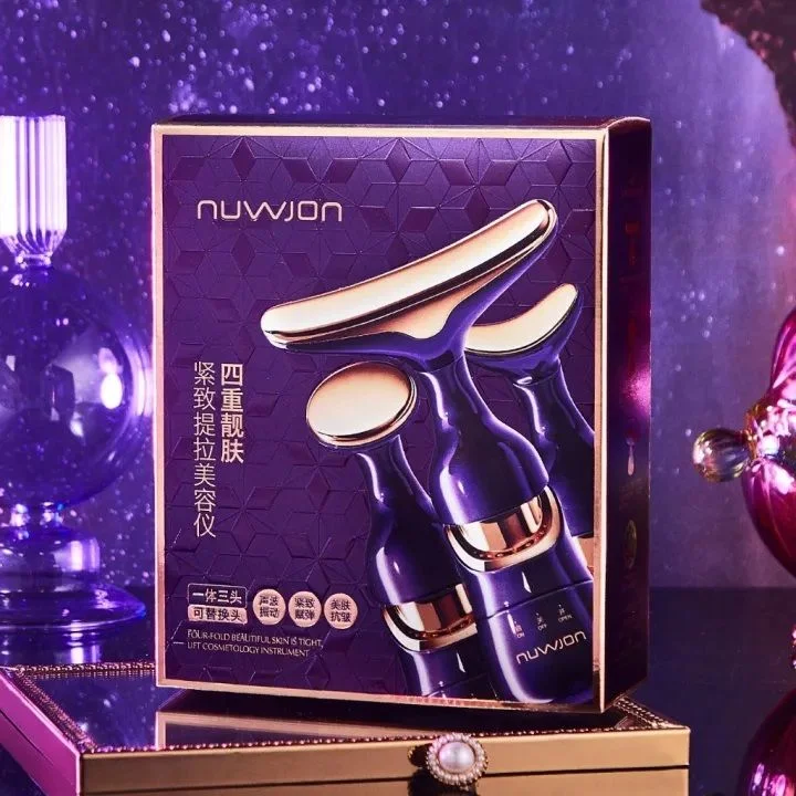 NUWJON 3 In 1 Electric Face Massager With 3 Replacement Heads