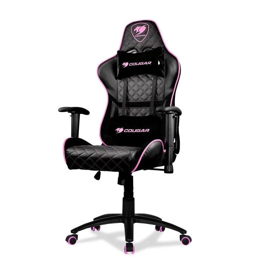 Cougar Armor One Gaming Chair with Reclining and Height Adjustment (Eva Pink)