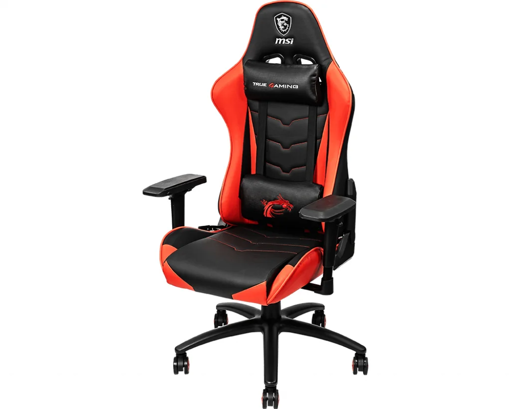 MSI MAG CH120 Gaming Chair- Steal Frame with Comfortable & Ergonomic Design