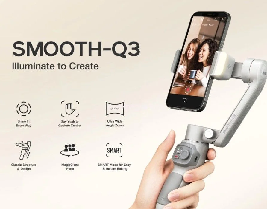 Zhiyun Smooth Q3  3-Axis Gimbal Stabilizer For Smartphone