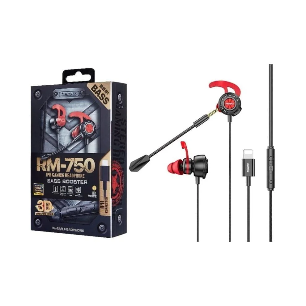 REMAX RM-750 iPh Lightning Gaming Earphone