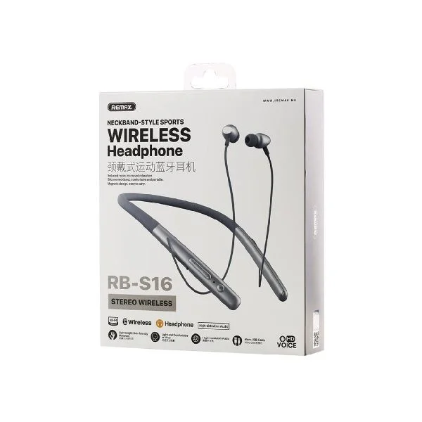 Remax RB-S16 Bluetooth Wireless Neckband Sports Earphone