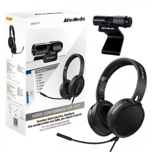 AVerMedia BO317 Camera &amp; Headphone Video Conference Kit