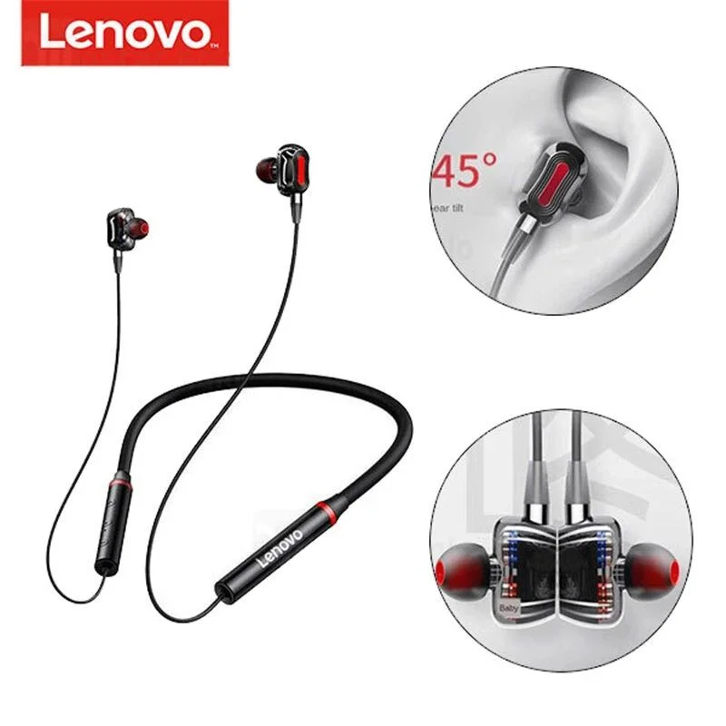 Lenovo HE05 PRO Bluetooth 5.0  Dual Dynamic Driver Earphone