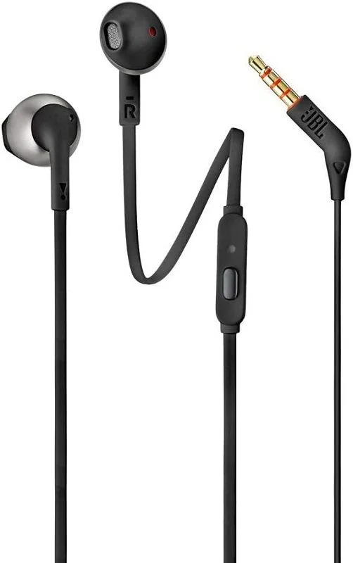 JBL TUNE 205 In-Ear Headphone with One-Button Mic Black