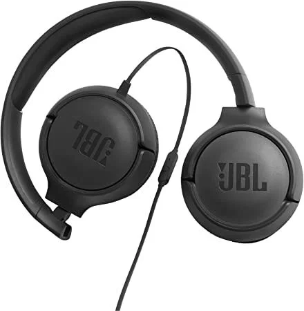 JBL TUNE 500 Wired On-Ear Headphones  (Black)