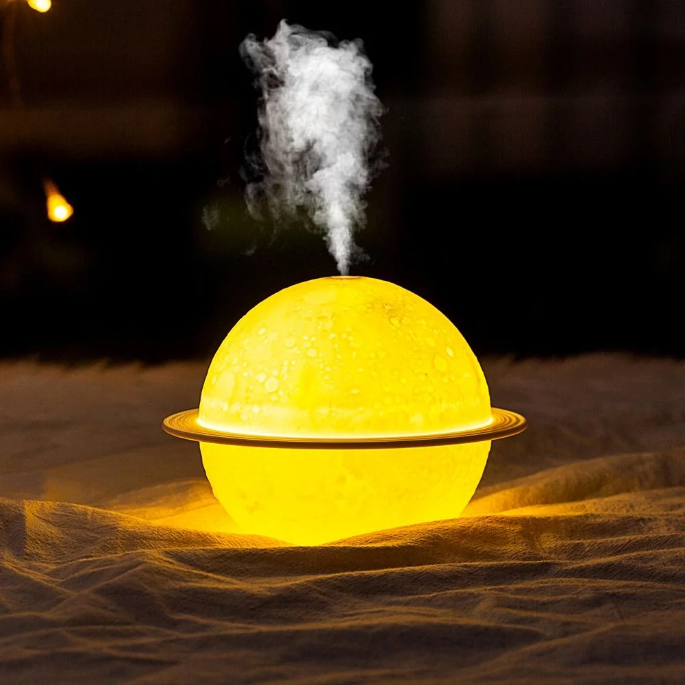 Portable Colorful Ambient Light Planet Humidifier 200ml